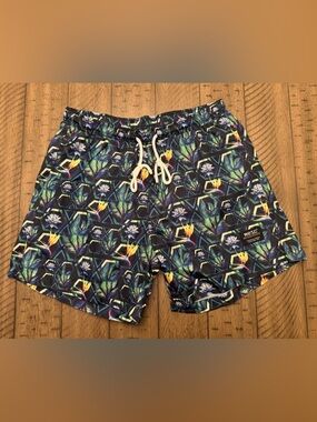 WESC Zack Geo Floral All Over Print Swim Trunk